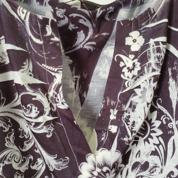 Mushka By Sienna Rose Tunic Top Womens XL Black Sublimation 3/4 Sleeve Stretch - Picture 7 of 13